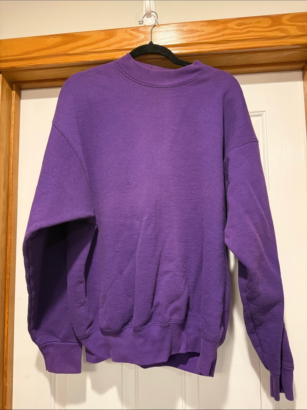 Men's Classic Crewneck Sweatshirt in Purple